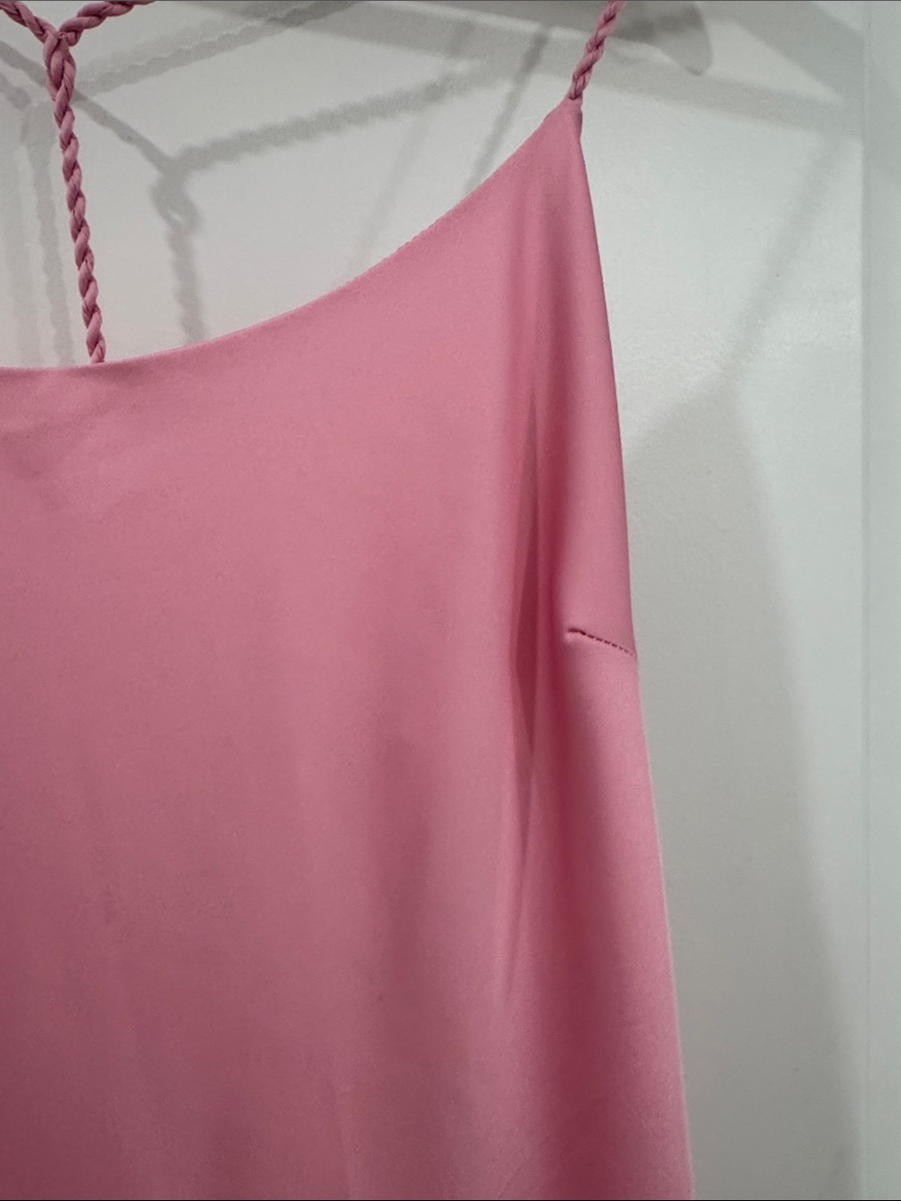 Forever 21 Pink Slip Maxi Dress with Braided Straps - Picture 2 of 7